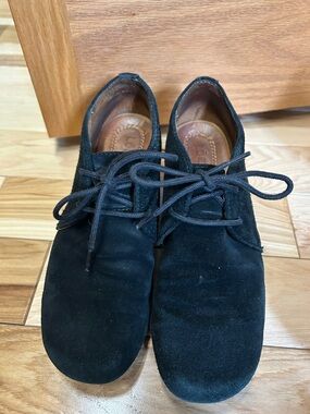 Women's Black Suede - Classic Lace-Up